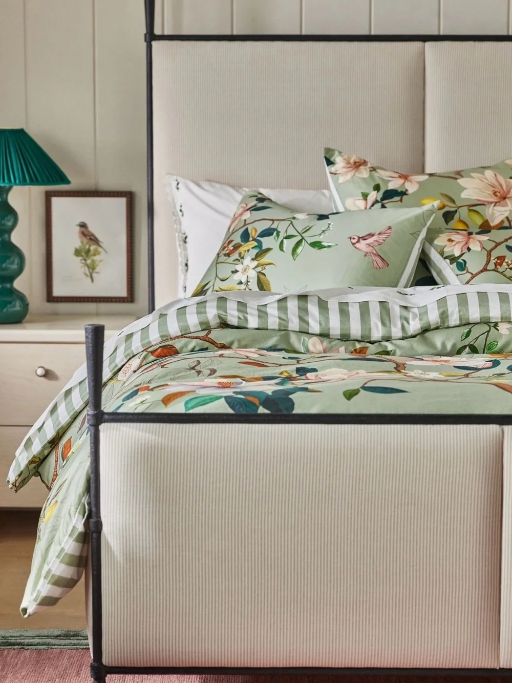 Anthropologie Organic Cotton Sateen Printed Duvet Cover by Maeve